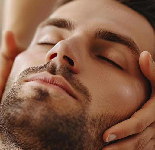Men’s Deep Detox corrective treatment with Jet Clear infusion, exfoliation and calming therapies for acne and rosacea