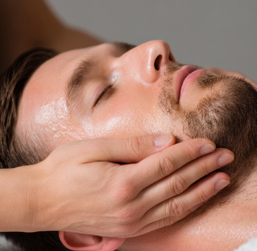 Men’s Deep Hydration treatment using Jet Clear infusion for moisture replenishment and smoother texture