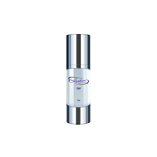 Laskin Skin Systems CBP corrective booster treatment serum bottle.