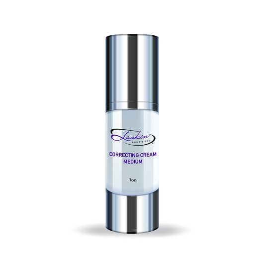 Laskin Skin Systems Correcting Cream Medium clinical renewal treatment cream bottle.