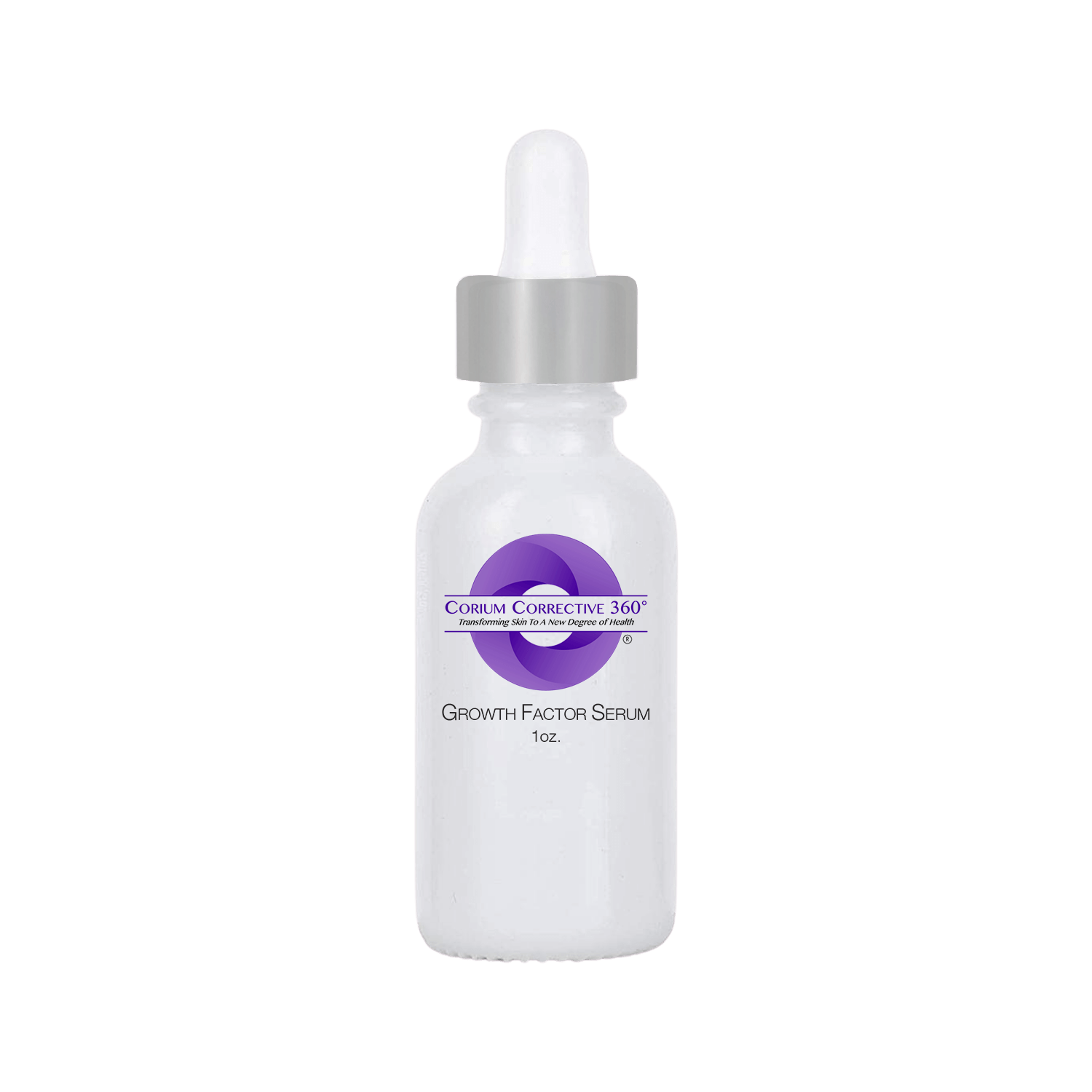 Corium Corrective 360° Growth Factor Serum regenerative treatment serum in glass dropper bottle.