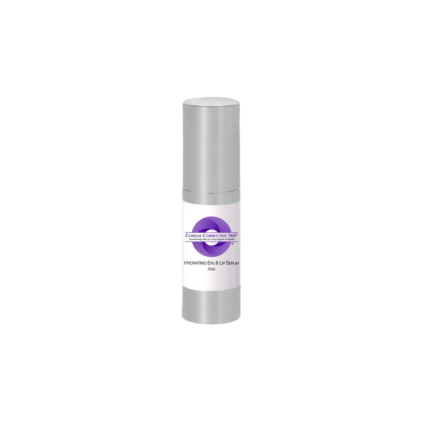 Corium Corrective 360° Hydrating Eye & Lip Serum targeted hydrating treatment pump bottle.