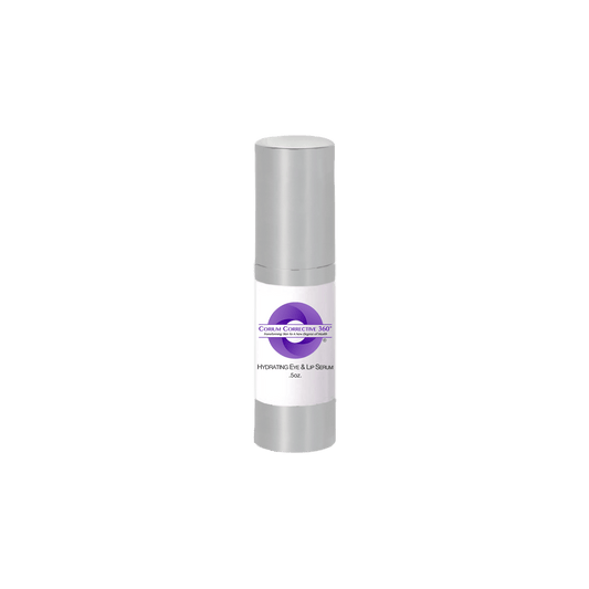 Corium Corrective 360° Hydrating Eye & Lip Serum targeted hydrating treatment pump bottle.