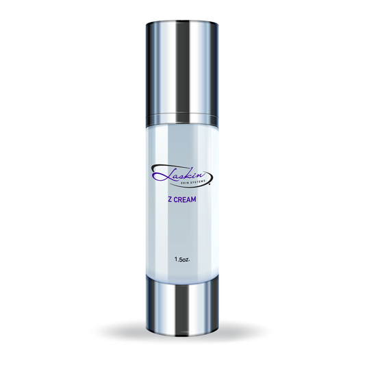 Laskin Skin Systems Z Cream corrective treatment cream jar.